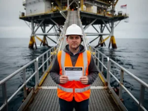 What is a short-duration OPITO visitor safety induction?