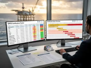 What OPITO certifications do offshore HR managers need to track?
