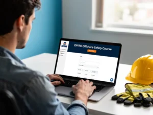 How do you book an OPITO offshore safety course?