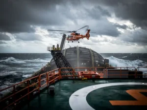 What is the difference between helideck operations on FPSOs and fixed platforms?